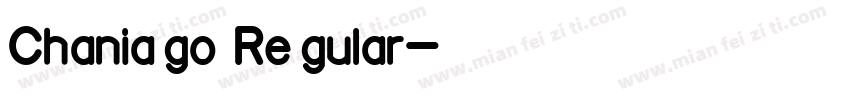 Chaniago Regular字体转换